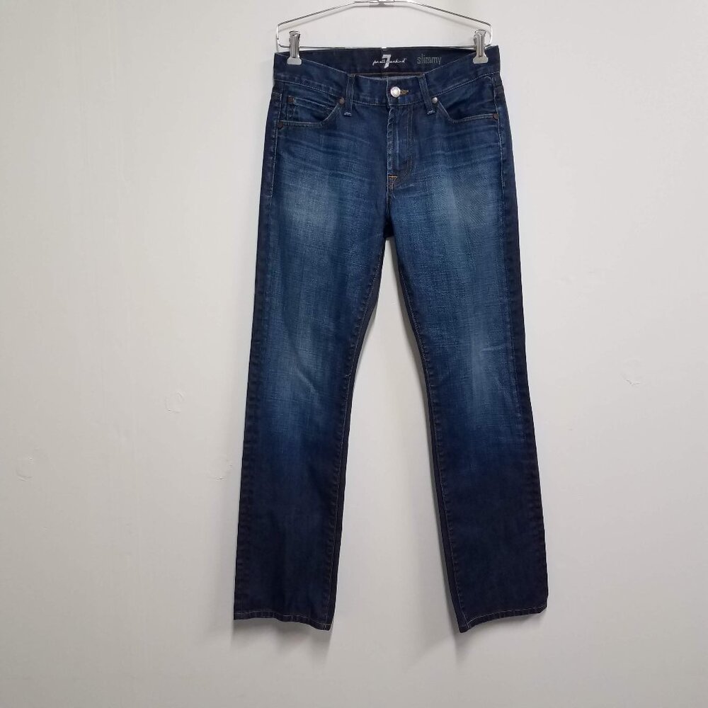 7 for All Mankind Slimmy Jeans Mens 29 Dark Wash Denim
